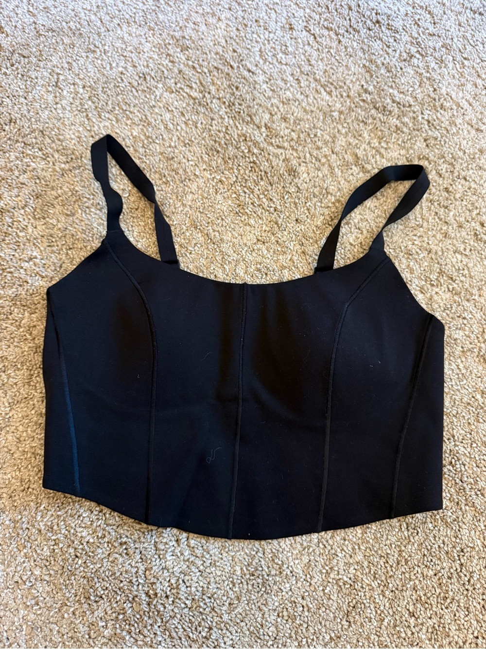 aerie Black Seamless Active Bandeau